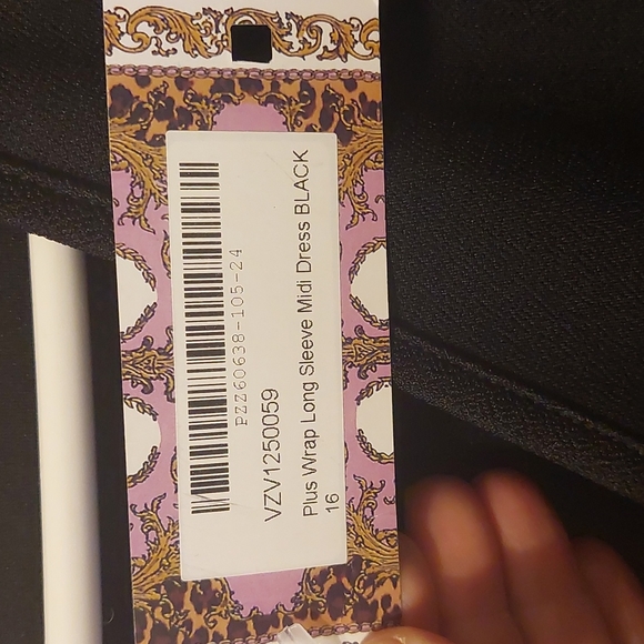 Boohoo long sleeve wrap midi dress - Picture 4 of 10